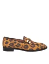 Aquazzura Aquazzurra Brandi Loafers In Suede Leather With Spotted Print