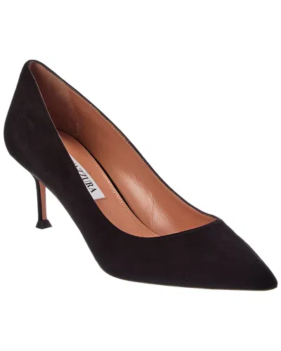 Aquazzura Suede Pump In Black