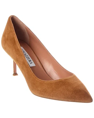 Aquazzura Suede Pump In Brown