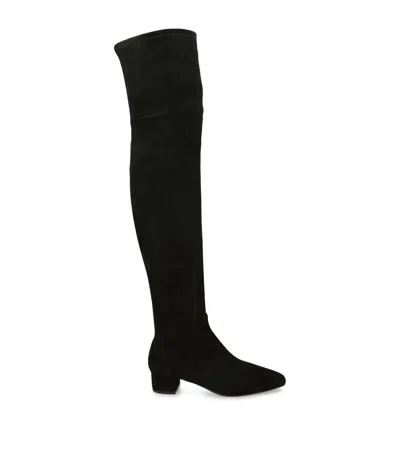 AQUAZZURA SUEDE REMI OVER-THE-KNEE BOOTS 35