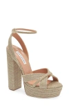 Aquazzura Sundance Ankle Strap Platform Sandal