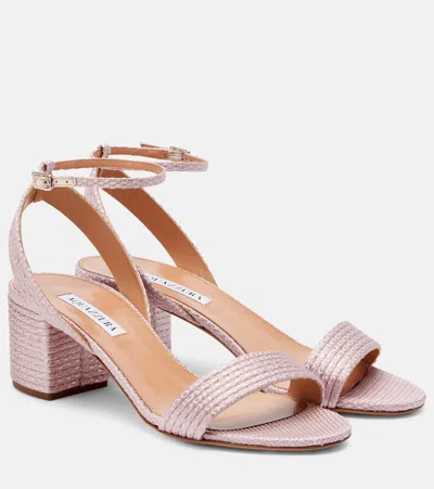Aquazzura Sundance Slingback Sandals In Pink