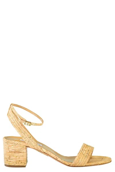 Aquazzura Women's Sundance Sundal 50 Sandal In Natgold