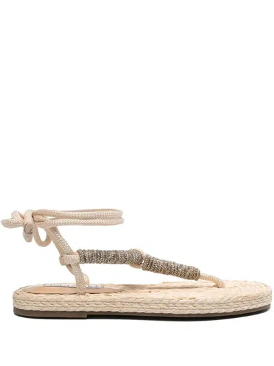 Aquazzura Sunkissed Espadrillas Flat In Beige