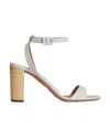 Aquazzura Sunseeker Leather Ankle-strap Sandals In Brown