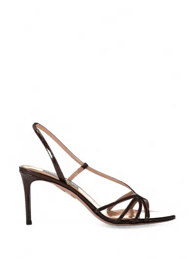 Aquazzura Talk To Me Patent Leather Sandals In Multi