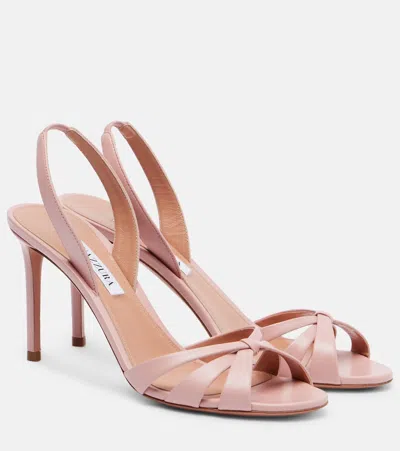 Aquazzura Strappy Knotted Sandals In Multi