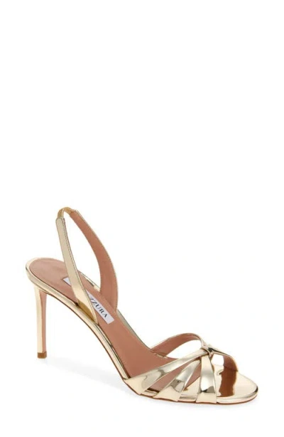 AQUAZZURA AQUAZZURA TATI METALLIC SANDAL