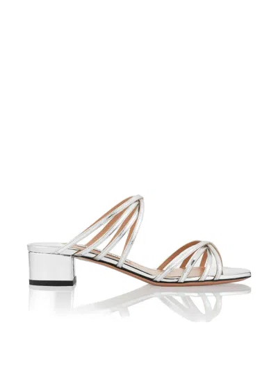 Aquazzura Tell Me Multi-strap Sandals In Animal Print