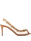 Aquazzura Temptation Crystal-embellished Slingback Pumps In Neutral