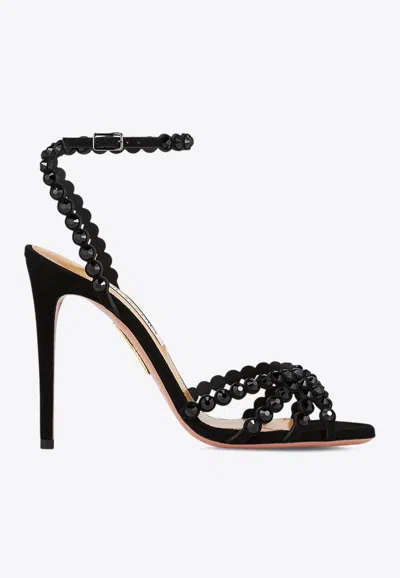 Aquazzura Tequila 105 Suede Sandals