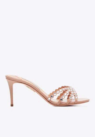 Aquazzura Tequila 75 Leather Mules