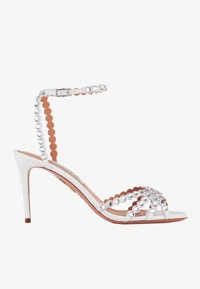 Aquazzura Tequila 85 Suede Sandals