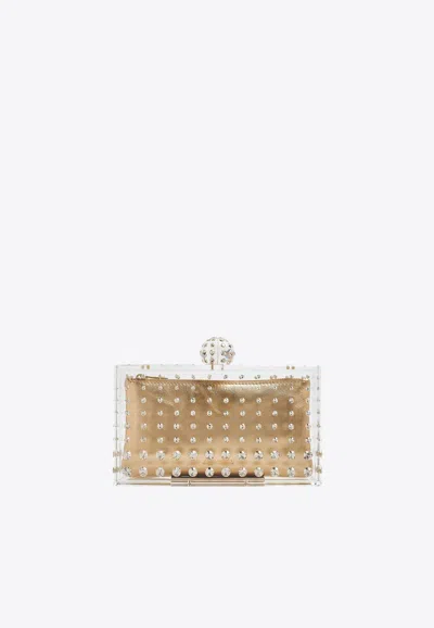 AQUAZZURA TEQUILA CRYSTAL-EMBELLISHED CLUTCH