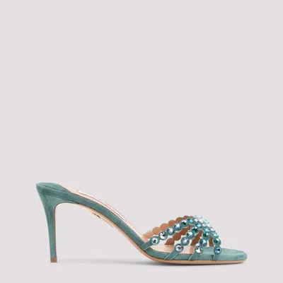 Aquazzura Tequila Flat 75 Sandals In Blue