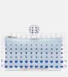 Aquazzura Tequila Mini Embellished Clutch In Transparent