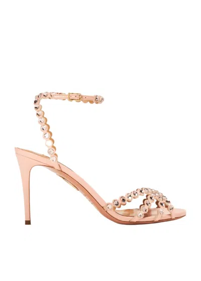 Aquazzura Tequila 105 Heeled Sandals In Light Pink