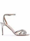 Aquazzura Tequila Sandals 85mm In Gray