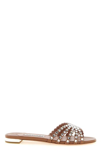 Aquazzura 'tequila' Slides In Pink