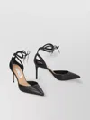 Aquazzura Tessa Ankle Strap Leather Pumps