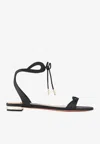 Aquazzura Tessa Flat Sandals In Nappa Leather