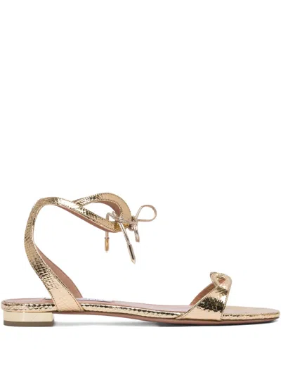 Aquazzura Tessa Sandals In Gold
