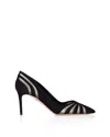 Aquazzura The Spy 105 Suede And Mesh Pumps
