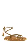 Aquazzura Exotic Rope Tassel Sandals