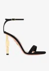 Aquazzura Twist 105 Suede Sandals