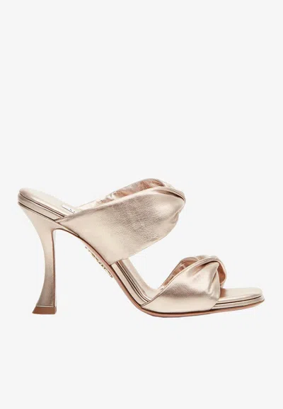 Aquazzura Twist 95 Leather Mules