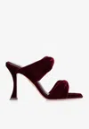 Aquazzura Twist 95 Velvet Mules