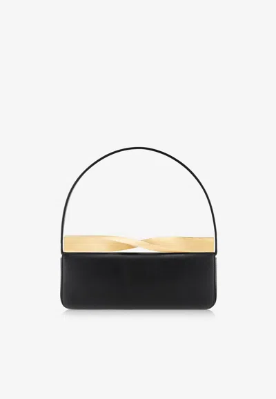 Aquazzura Twist Leather Shoulder Bag