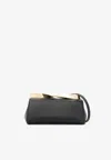 Aquazzura Twist Faux-leather Clutch Bag In Black