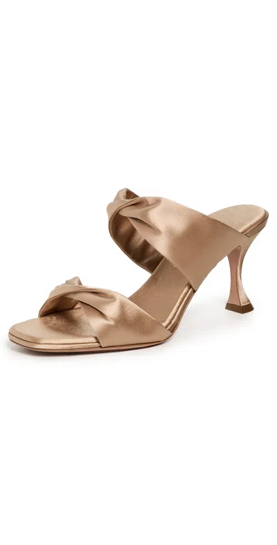 Aquazzura Twist Sandals 75mm Warm Nude In Neutral