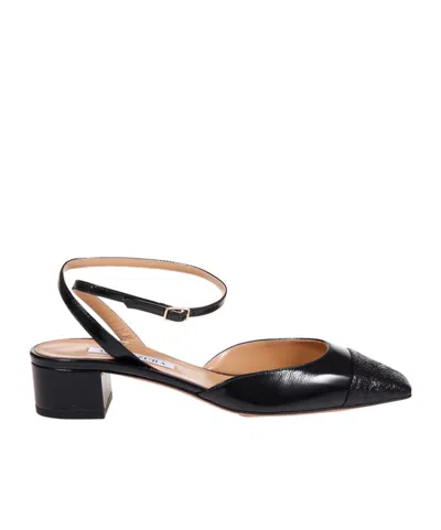 Aquazzura Two-toned Square Toe Pumps In Black