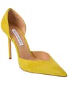 Aquazzura 105mm Uptown Suede Pumps In Gold