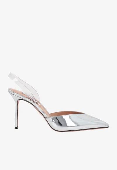 Aquazzura V 85 Slingback Pumps
