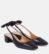 Aquazzura Very Bow Tie Slingback Pump In Black