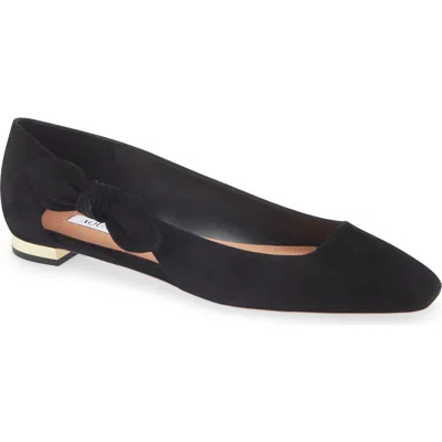 AQUAZZURA AQUAZZURA VERY BOW TIE FLAT