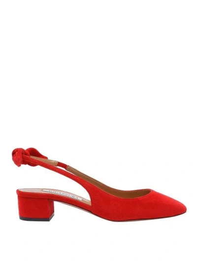 AQUAZZURA VERY BOW TIE SLING 35