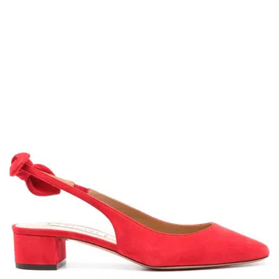 Aquazzura Very Bow Tie Slingback Pumps