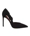 Aquazzura Pointed Toe Pumps With Bow Detail In Black