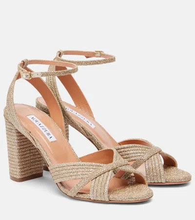 Aquazzura Very Sundance 85 Glitter Sandals