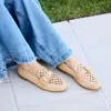 Aquazzura Visconti Textile Loafers In Natural In White