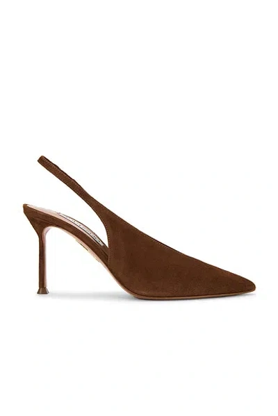 Aquazzura Voltaire 85 Slingback Pump In Brown