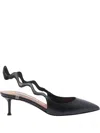 Aquazzura Pointed High-heeled Sandals In Multi