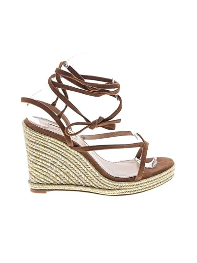 Pre-owned Aquazzura Wedges In Brown