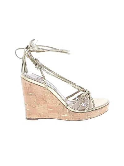 Pre-owned Aquazzura Wedges In Gold
