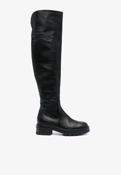 Aquazzura Whitney Knee-high Leather Boots