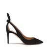 Aquazzura Bow Tie 105mm Leather Pumps